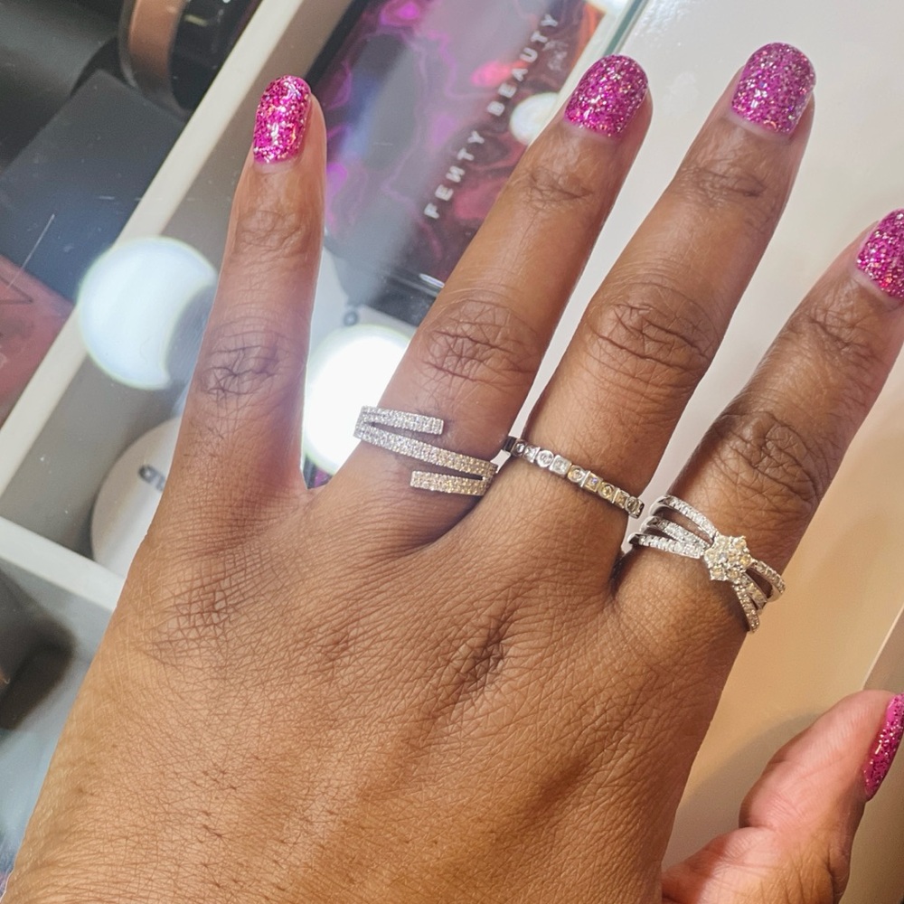 SALE! Movado 18K Gold VS Diamond Ring - Finger Cuff - Toe Ring -Spiral Wrap Coil - Picture 12 of 12